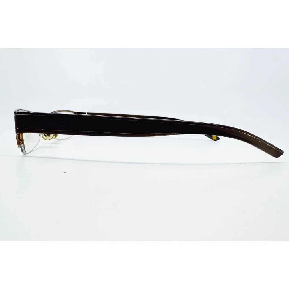 Kenneth Cole Reaction Eyeglasses Mens Brown Half Rim KC0479 809 49-17-130